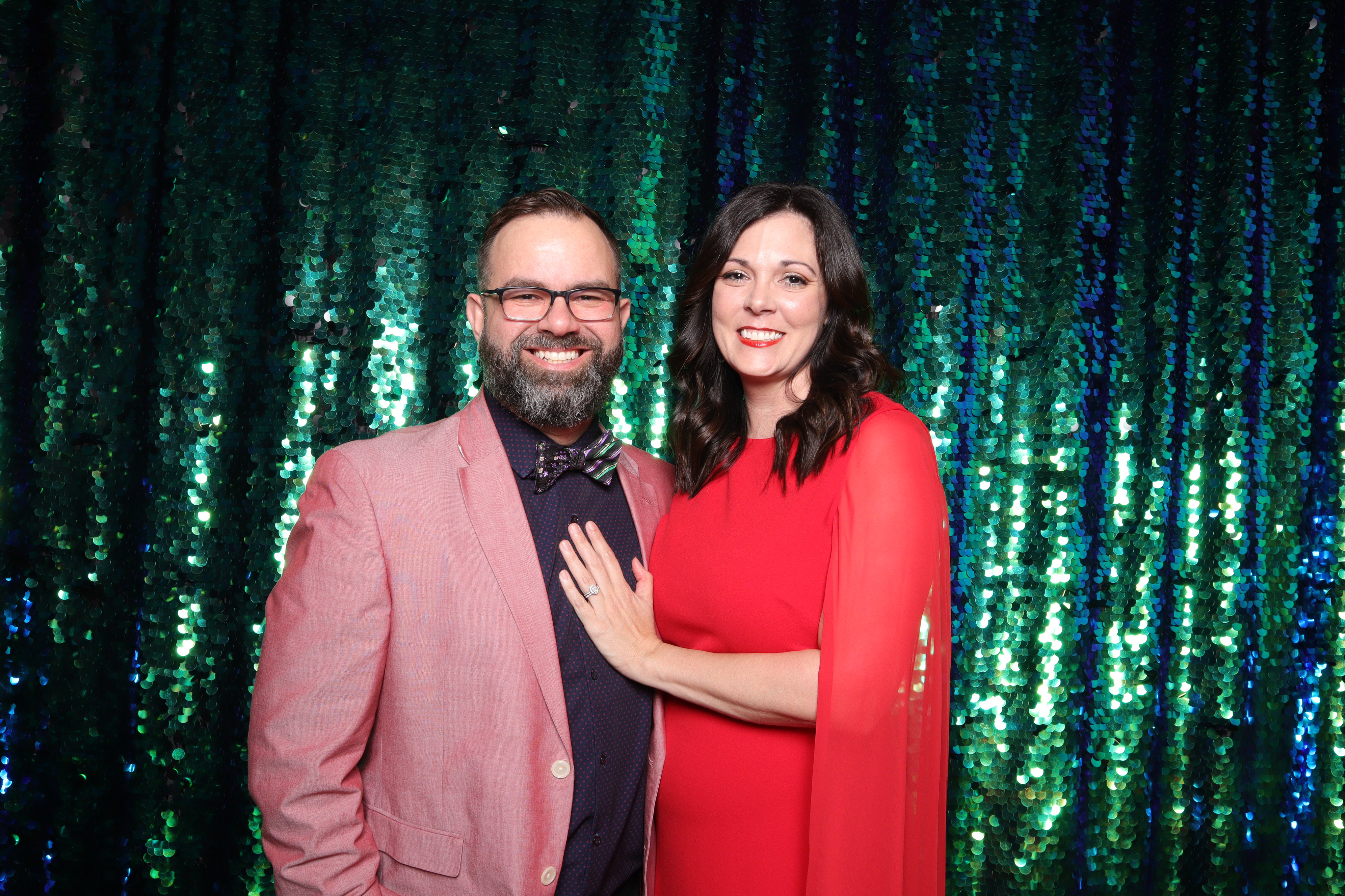 Lake Charles, LA Backdrop Rental | Peacock Sequins